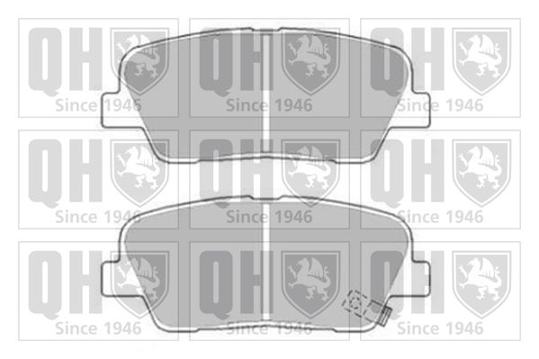 QUINTON HAZELL Комплект тормозных колодок, дисковый тормоз BP1775